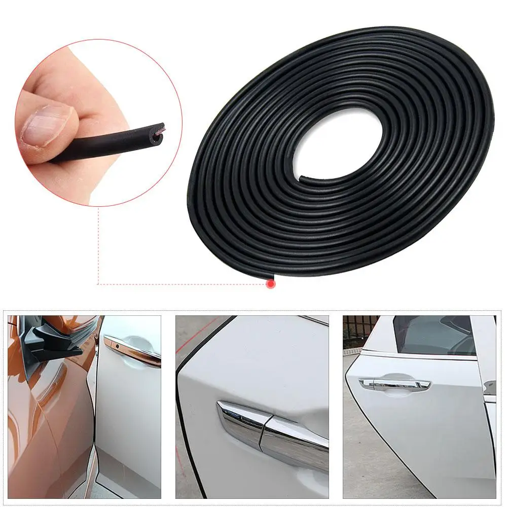 5M 16FT FOR Chrome Mould Trim Strip Car Truck Door Edge Scratch Guard Protector