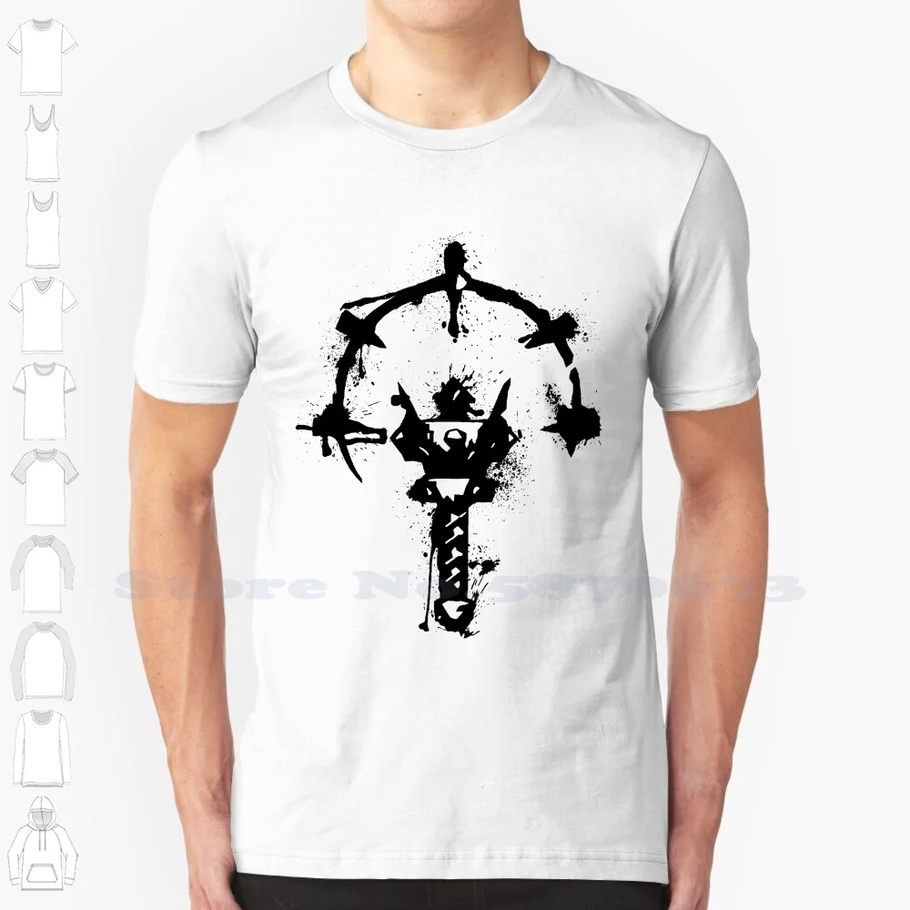 Splattered 100% Cotton T-Shirt Darkest