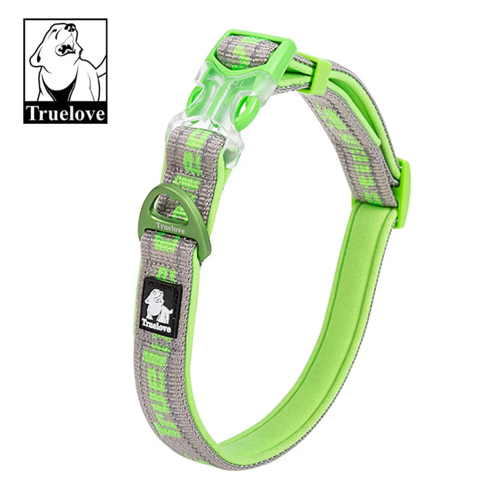 TRUELOVE Dog Collar Best Neoprene Padded 3M Reflective Dog Collar for Large Medium Small  Dogs Pet Supplies Dog Accessories