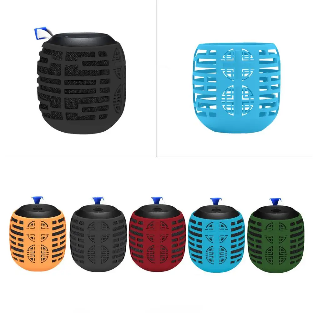 Speaker Bumper Silicone Protective Case For WONDERBOOM 2 Portable Wireless Audio Speakers Cover Washable Shell With Carabiner