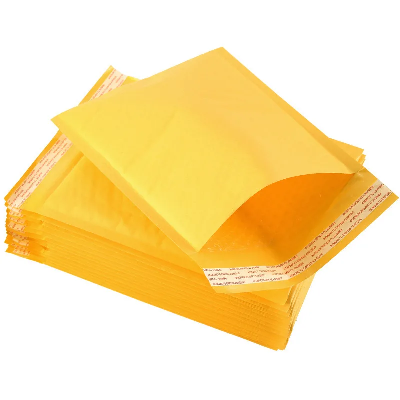 100 unids/lote papel Kraft bolsas de sobres de burbujas diferentes especificaciones sobres acolchados de envío sobre con bolsas de burbuja para envíos por correo