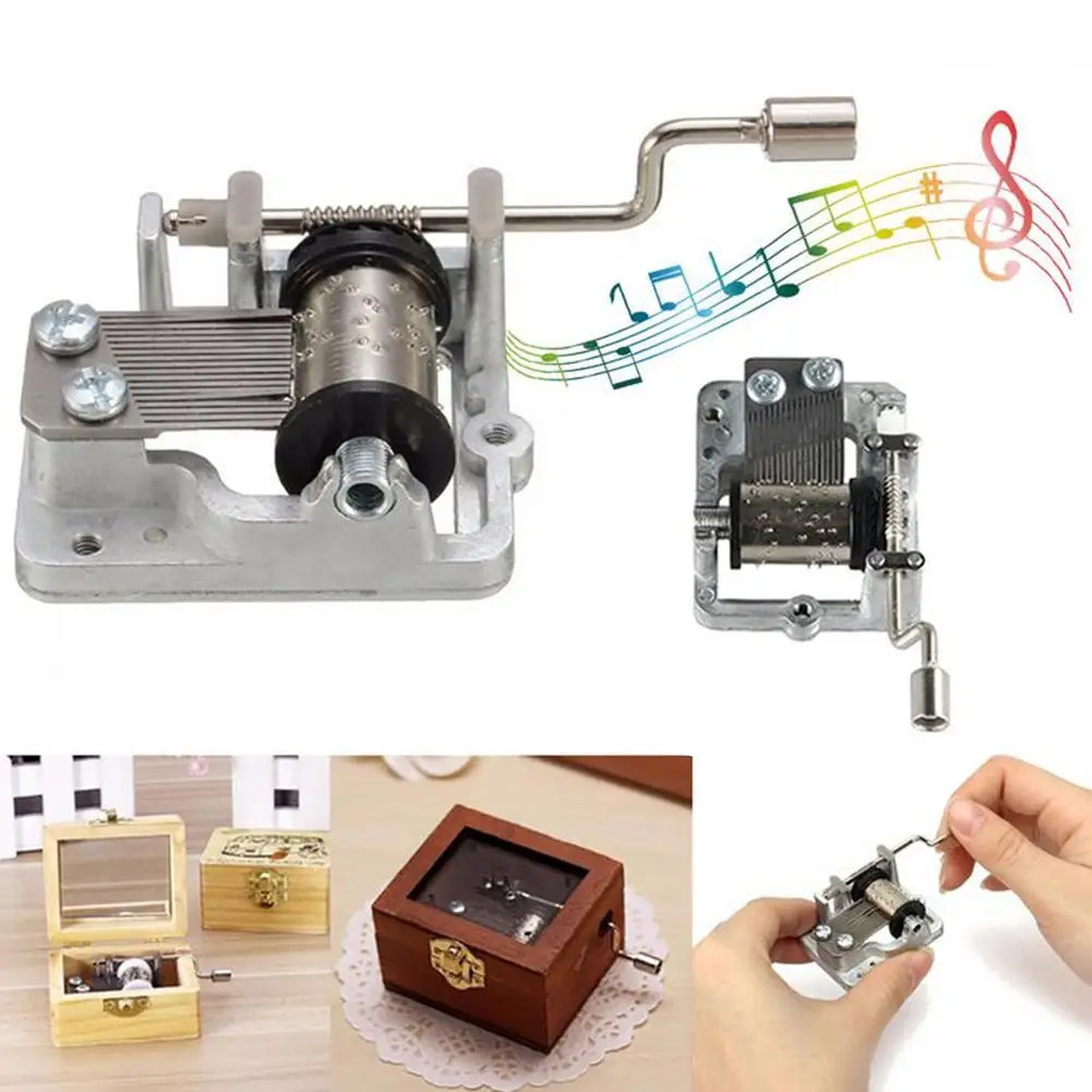 Mini Hand Cranking Music Movement DIY Music Box Accessories Decorative Collectibles Sailor Moon A Variety Of Music Available