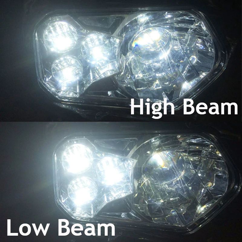 Polaris ATV LED Headlight Left / Right High Low For 2012-2013 Polaris RZR S Side X Sides and 2012-2013 Sportsman RZR 800 900 570 view 3