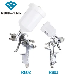 RONGPENG 1.3mm Car Paint Water-Based Spray Gun 1.0mm Touch-Up Mini Spray Gun-Complete with Cleaning Kits for Automotive Painting