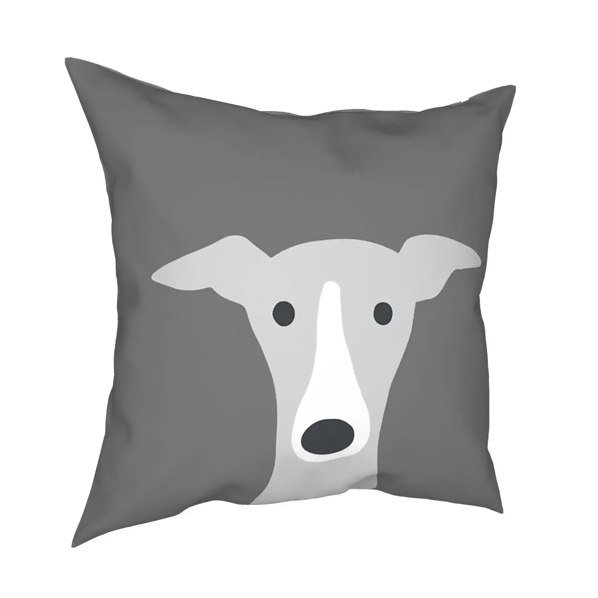 Greyhound Italian Whippet Dog Pillow Cover Home Decor Sihthound Animal Cushion Cover Throw Pillow for Car Polyester