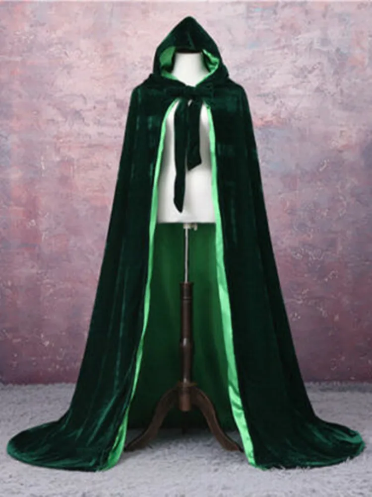 Elegant Pageant Velvet Cloak Luxury Europe Style Robe Medieval Cape Shawl Party Queen Princess Wedding shawl cloak