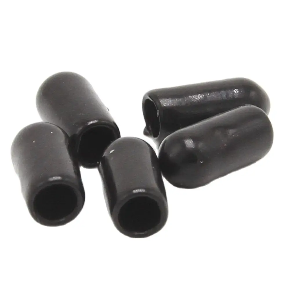 Black 4mm Protective Cover Rubber Covers Dust Cap For Connector Or Metal Tubes 100pcs/lot