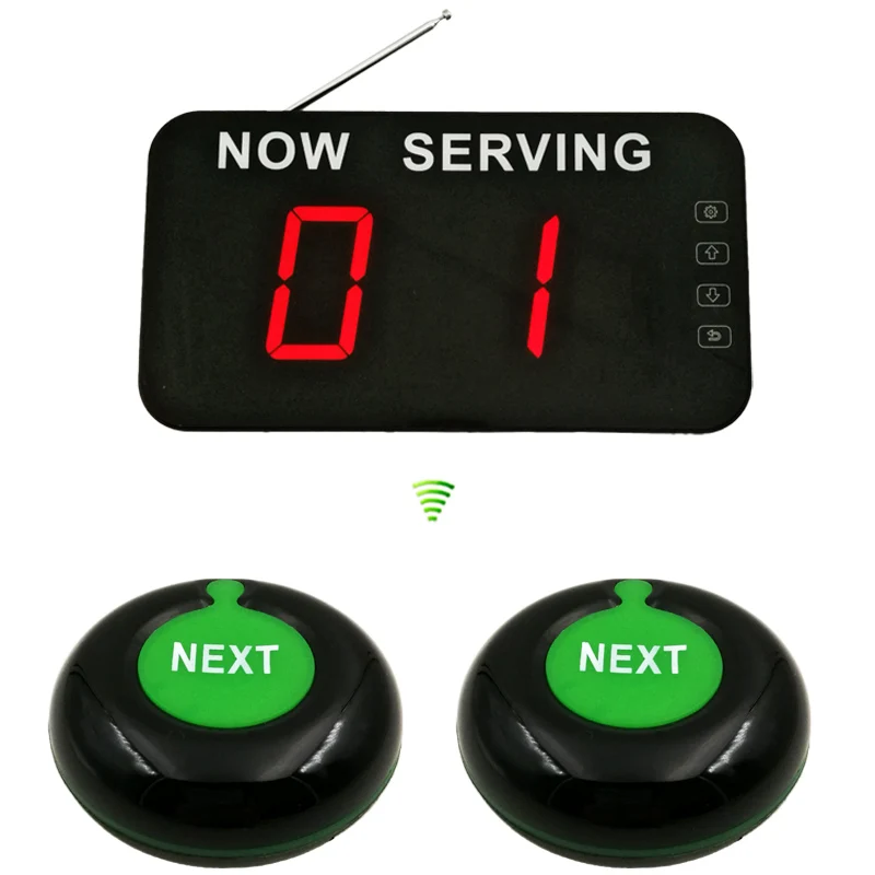 

Queue Manage System Number Wait System with Queue Manage System Led Display and 2PCS NEXT Button