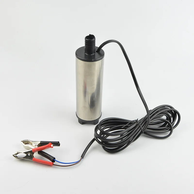 Submersible Pump DC 12V 24V Water Oil Diesel Fuel Transfer Refueling Tool 51mm 30L/min Oil Pump Stainless Steel