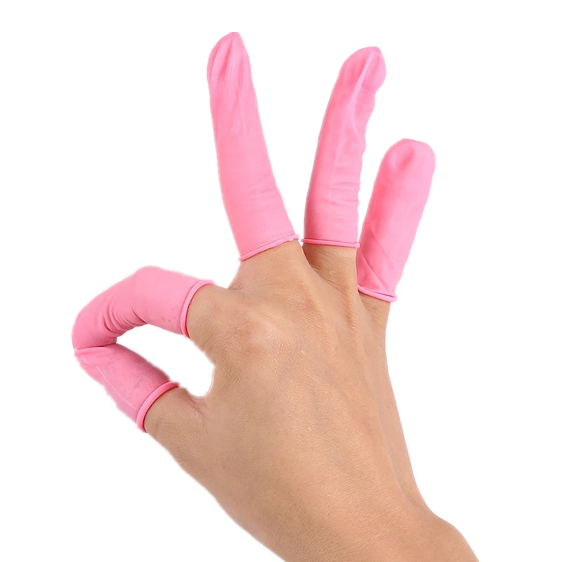 

SUEF 20/50pcs Finger Cots Nature Latex Portable Multifunction Disposable Fingertip Protective Rubber Gloves Non-toxic @3