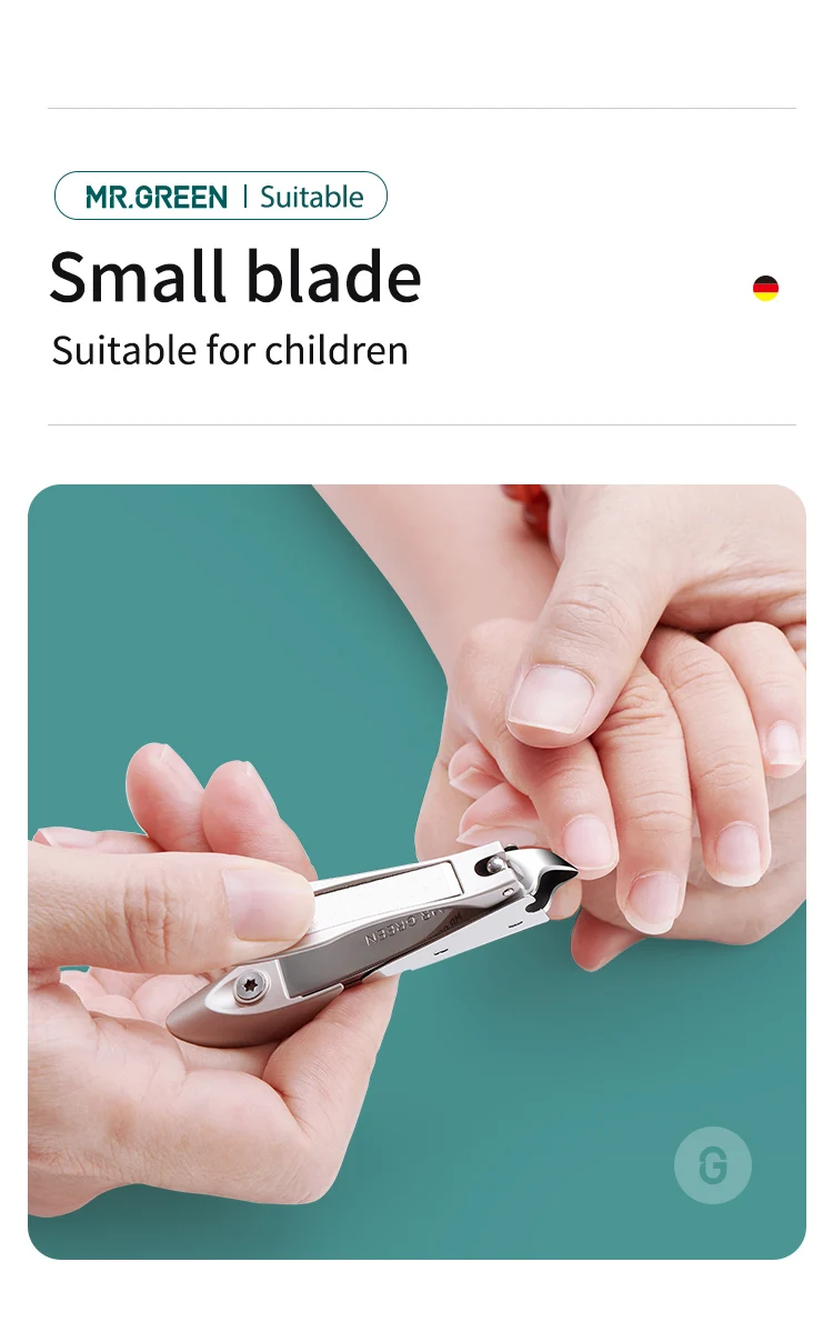 MR.GREEN Schrägkantiger Nagelknipser, Nagelhautzange, Werkzeug aus Edelstahl, Schrägspitzen-Trimmer für abgestorbene Haut, Maniküreschere – Detail 4