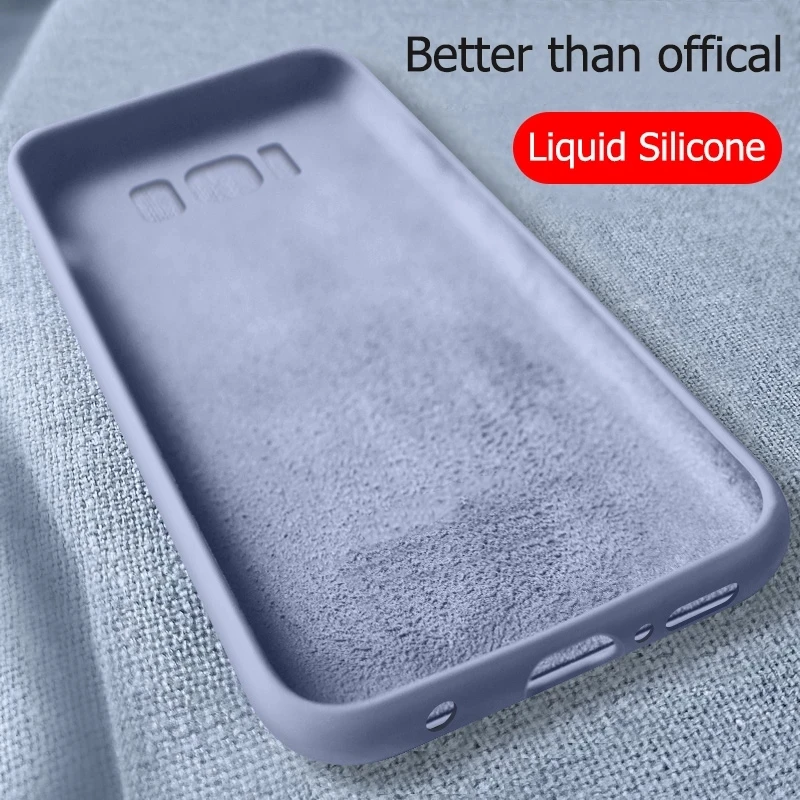 Original Liquid Silicone Case For Samsung Galaxy S10 S10e S20 FE S8 S9 Plus Note 10 20 Ultra S22 21 A40 A50 A51 A71 A31 A41 A21S