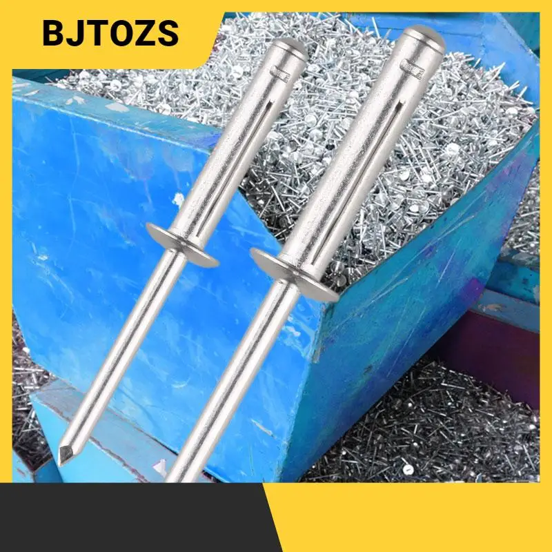 30/50pcs Riveter Folding Blind Rivet 4.0mm 4.8mm Soft Plastic Material Dome Head Blind Rivets Steel Shank Mandrel Exhaust Rivets