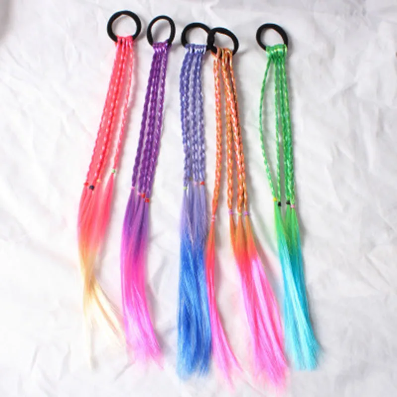 Hair Styling Elastic Hair Rope Rubber Bands Braides Hair Ring Twist Braid Rope Hair Braider Wig Ponytail Hair Accessories