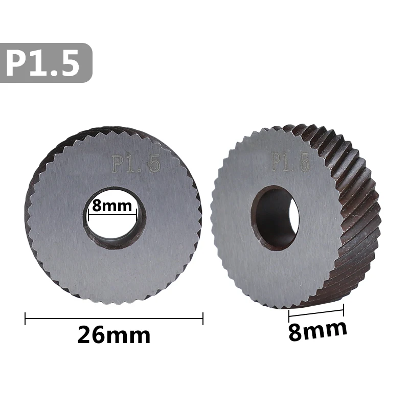 XCAN przekątna gruba radełkowanie koła dla tokarka metalowa 2 sztuk 1.5mm tokarka koła radełkowanie narzędzia