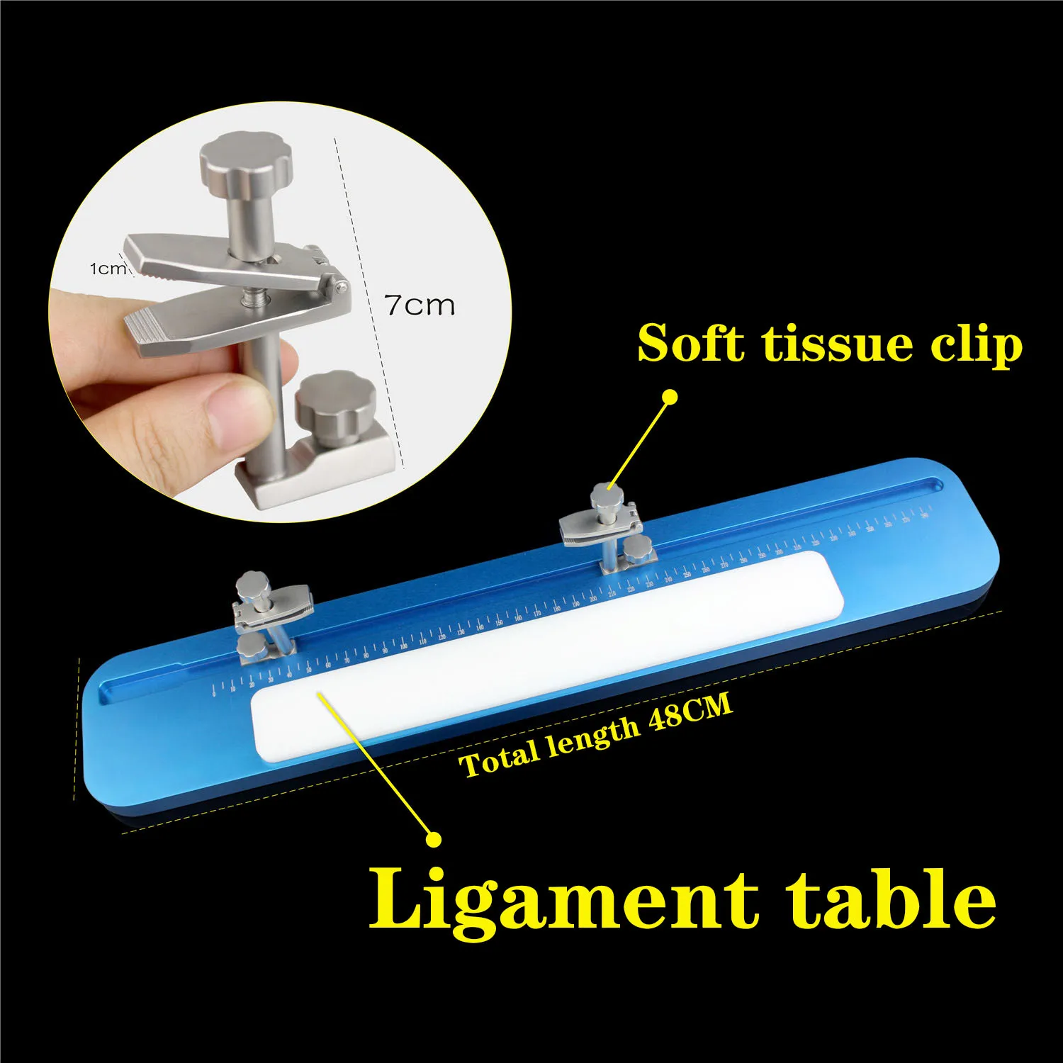 

Orthopaedic instruments medical sports medicine cruciate ligament repair and reconstruction worktable tissue holder