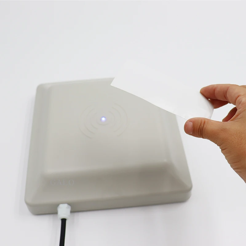 RFID Long Range Access Control UHF Integrative Card Reader 0- 6m Detecter Distance With 8dbi Antenna RS232/RS485/Wiegand