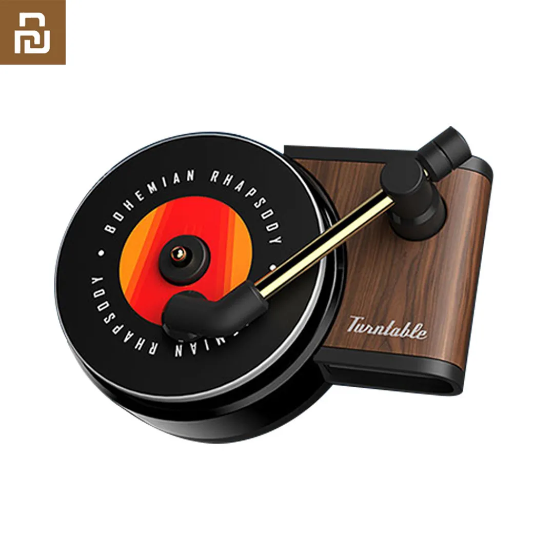 Youpin-車の芳香剤,回転式蓄音機,車のフレグランス,アロマテラピータブレットの交換,3個