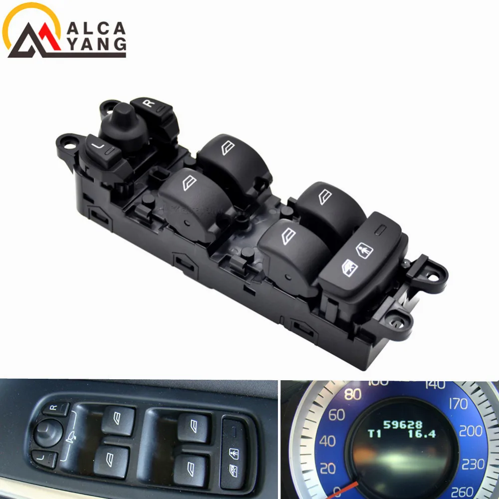 31334348 31334347 31334346 31334345 Electric Folding Power Window Main Switch For Volvo V60 S60 2011-2013 XC60 2009-2013