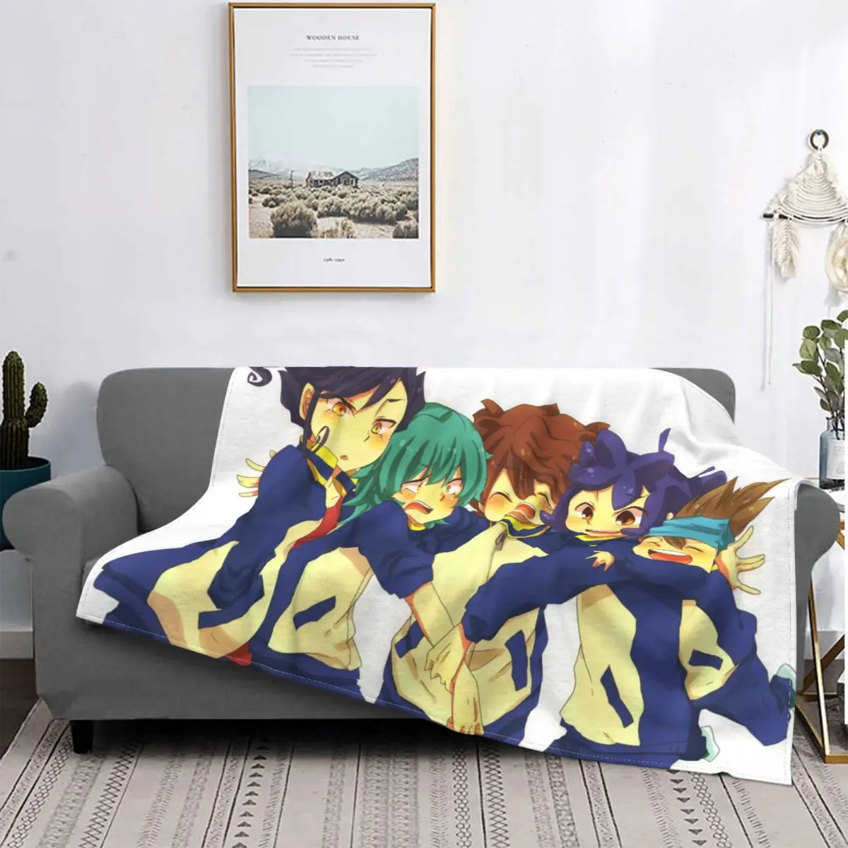 Inazuma Eleven Blankets Fleece Decoration Ultra-Soft Throw Blankets for Bedding Bedroom Plush Thin Quilt