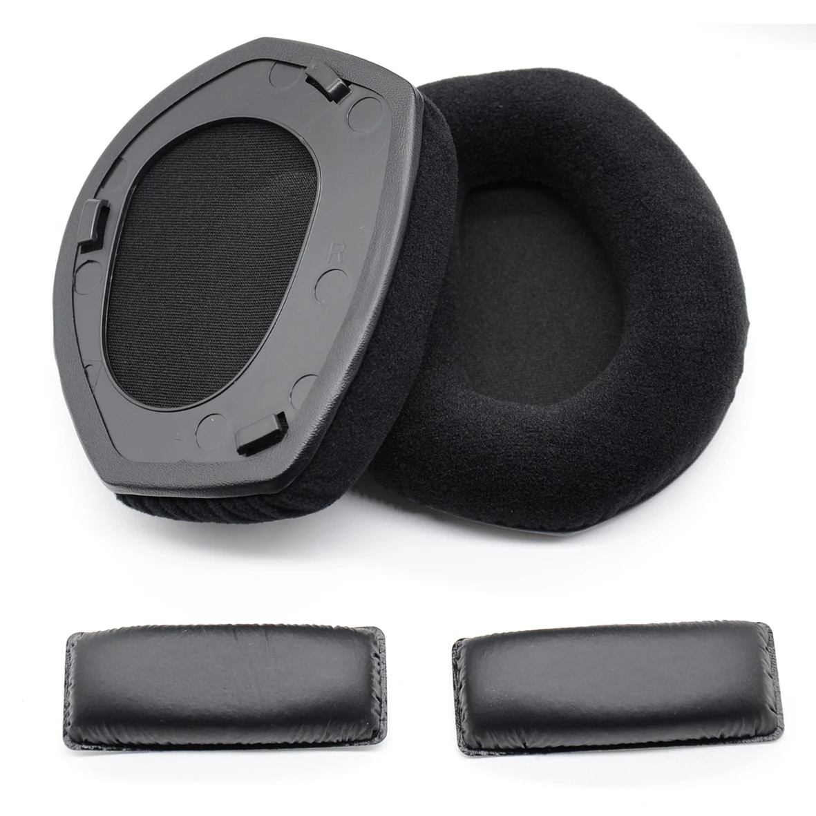 New Ear Pads for Sennheiser HDR 165 175 185 195 Headphones Velour Earpads Replacement Earmuff Cover with Plastic buckle