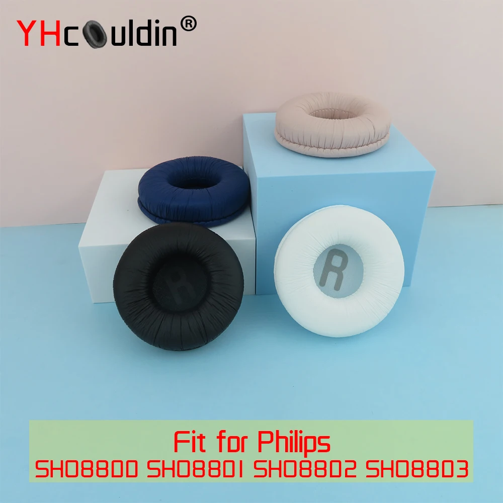 Earpads para philips sho8800 sho8801 sho8802 sho8803 fones de ouvido almofadas de ouvido cobre pu almofada de ouvido substituição