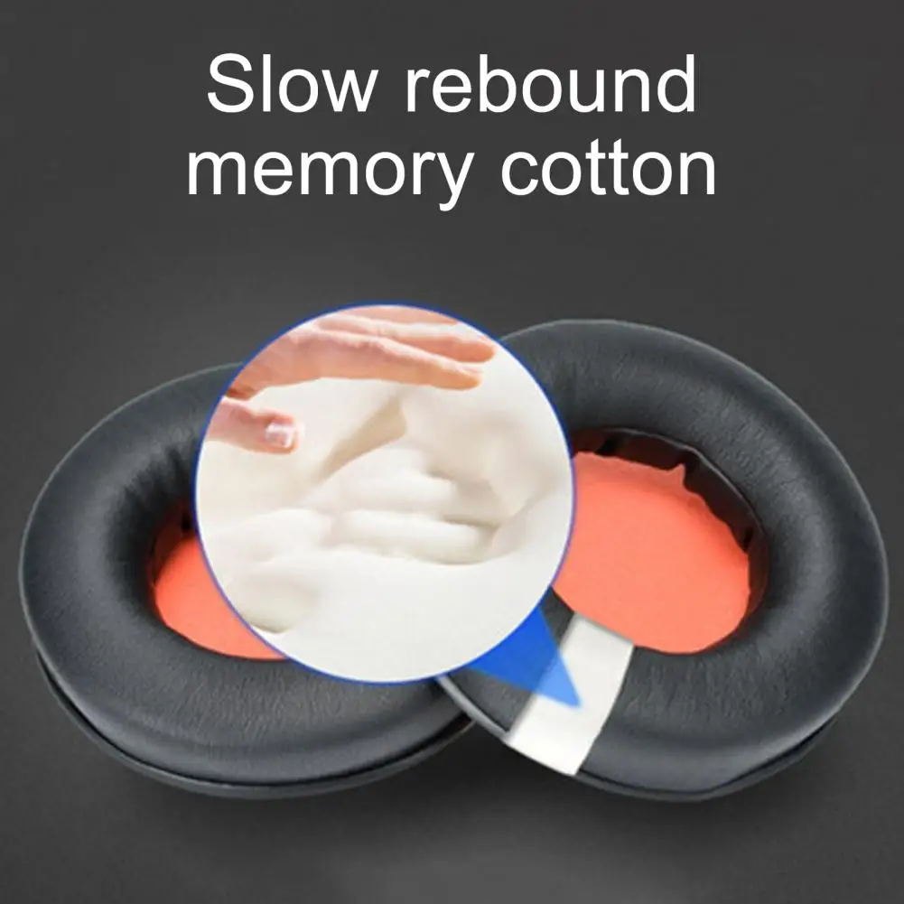 Replacement Earpads Earmuffs Ear Pads Cups Cushion Cover Repair Parts for Razer-Kraken Pro V1 USB Version 7.1 Headphones