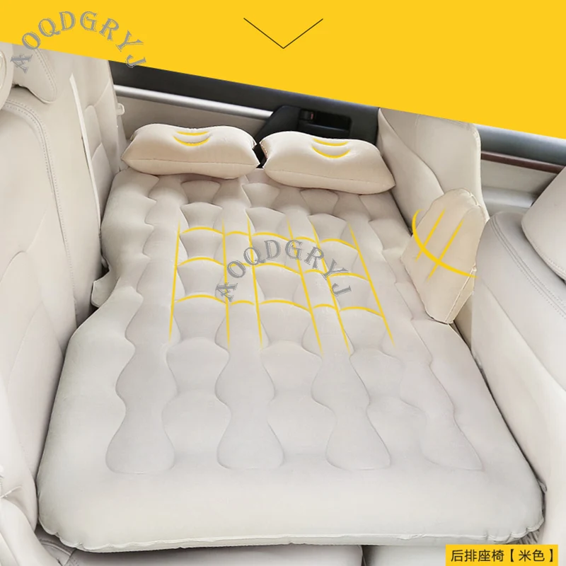 Inflatable Travel Car Mattress Air Bed Back Seat Sleep Rest Mat Fit For Toyota Land Cruiser LC200 2008-2020