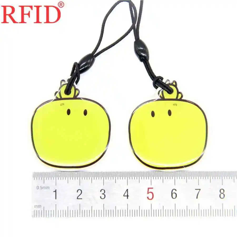 UID S50 1K Changeable 13.56Mhz Rewritable NFC RFID Card Tags Badge Cartoon Waterproof  Keyfobs Key Token For Access Control 1pcs