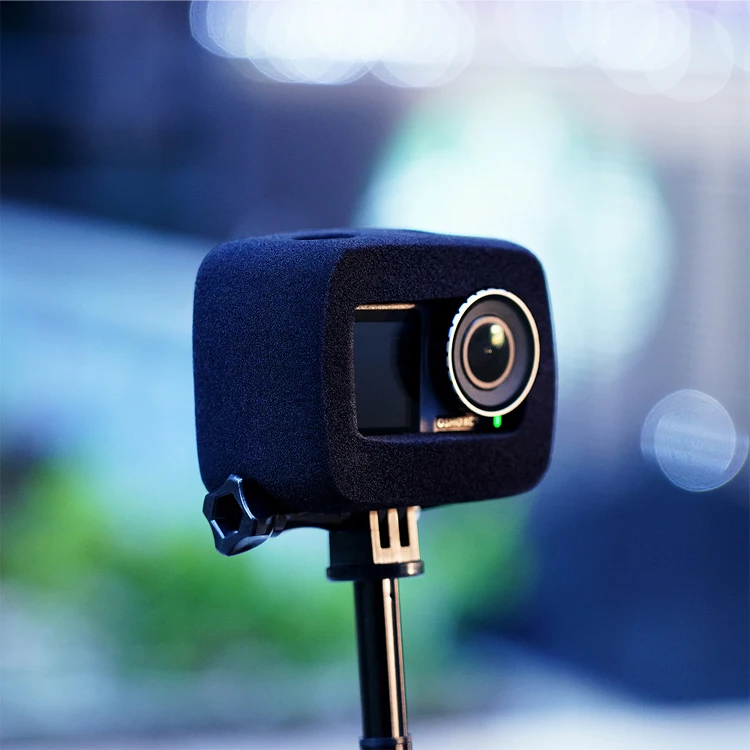 طبقة الزجاج الأمامي الرغوية للزجاج الأمامي ، إسفنج الزجاج الأمامي ، غطاء الضوضاء المقطوع ، غطاء الرياح ، ملحقات كاميرا الحركة Dji Osmo