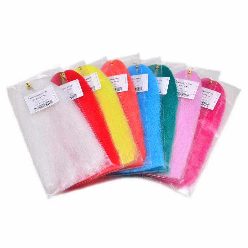 CONTEMPLATOR-Pack de 2 pièces de fibres synthétiques soyeuses, matériel pour attirer la truite sauvage