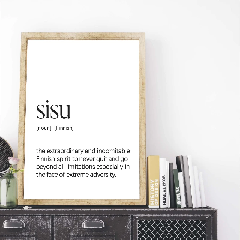 فنلندا خريطة المدينة المشارك هلسنكي الفن يطبع أسود أبيض صورة سيسو تعريف قماش اللوحة فنلندا غرفة المعيشة جدار ديكور #4