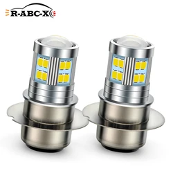2Pcs H6M P15D-25-1 P26S P36D Led Headlight Bulb Motorcycle Headlamp Scooter Speed Moped Motorbike 6V 8V-30V 12V 24V 800Lm 6000K