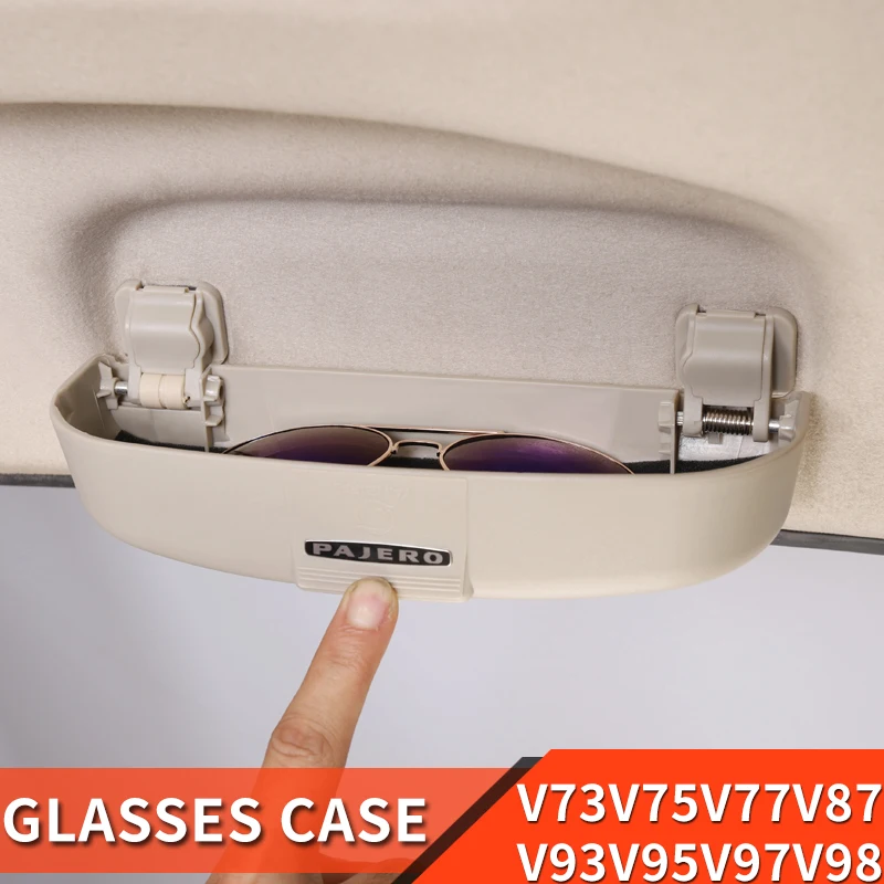 

For Mitsubishi Pajero accessories Sunglasses Glasses Case Storage Box Pajero Pinin io Full Montero v73v87v9395v97v98 Decoration