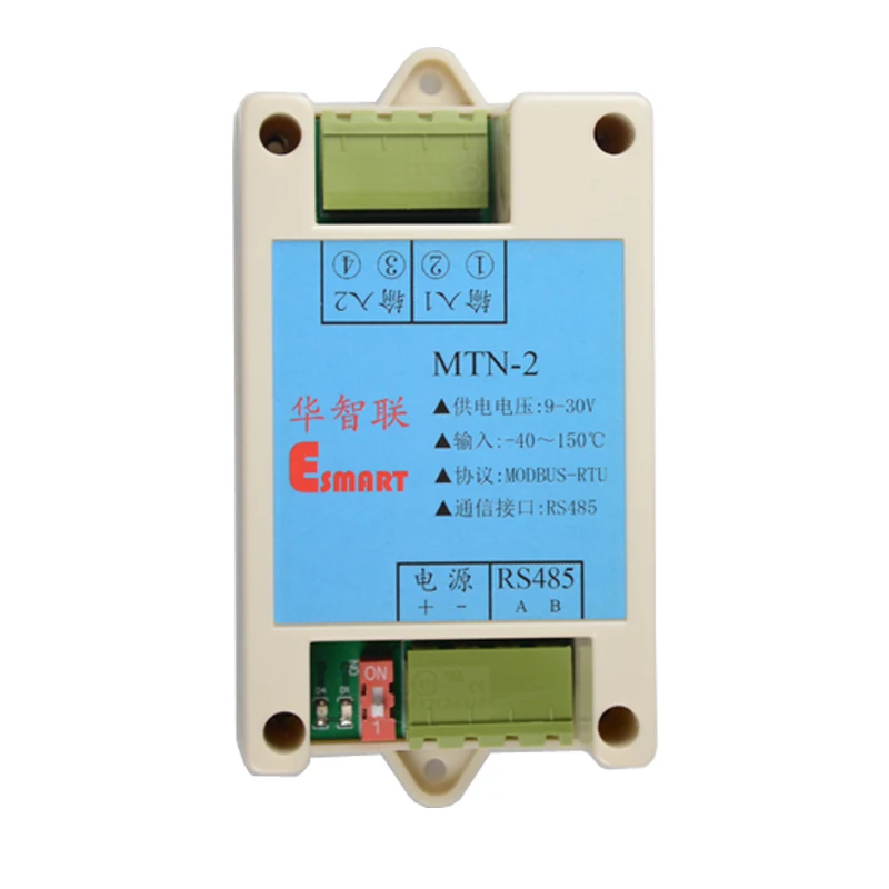 Thermal resistance temperature NTC high precision RS485 serial communication MODBUS acquisition transmitter module recorder