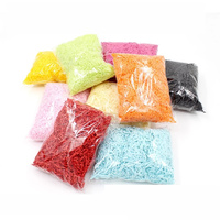 Lafite Paper Shredded Crinkle DIY Paper Party Craft Paper Gift Box Decoration Practical Filling Material Colorful Raffia 100g