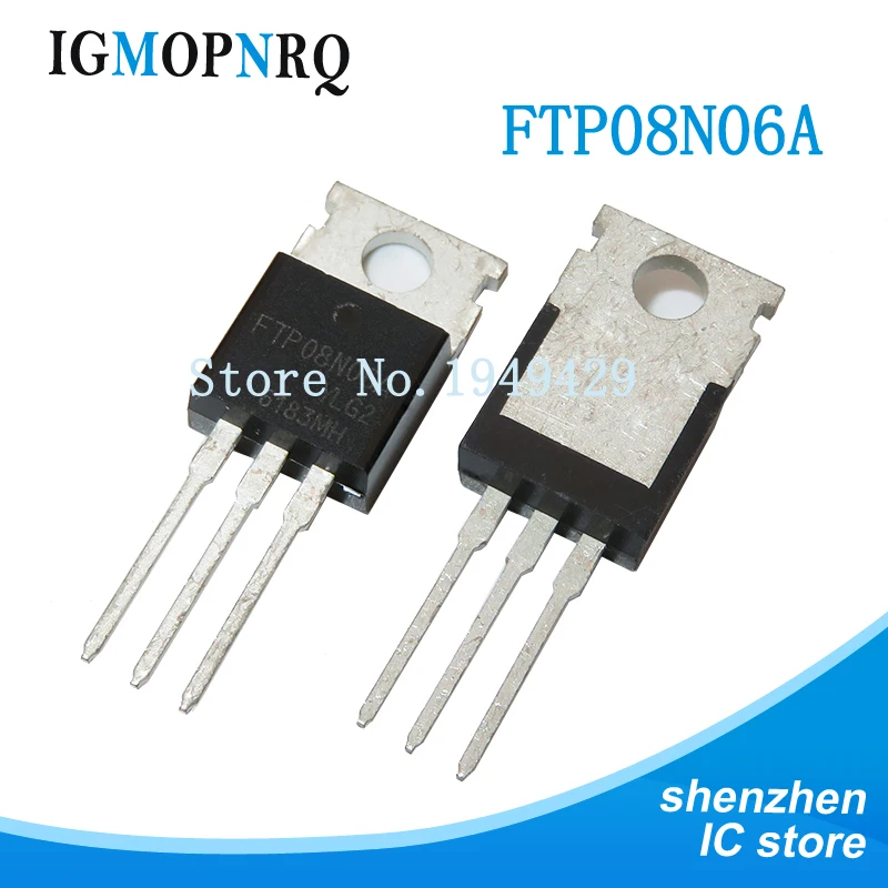 10pcs FTP08N06A FTP16N06A TO-220  FTP16N06 FTP08N06 16N06A 08N06