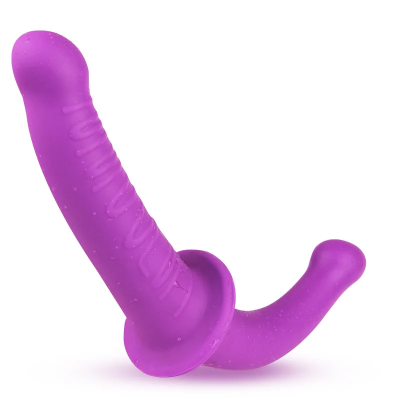 Strap on Double Dildo Clitoris Stimulator Anus Vagina Massage G Spot Dildo Penis Strapless Wearable Sex Toys for Lesbian Women