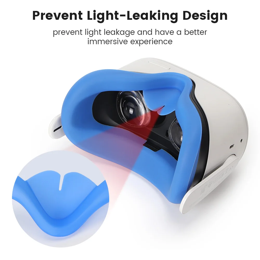 VR Ốp Mặt Nạ Đắp Mặt Pad Mặt Đệm Bảo Vệ Mắt Miếng Lót Cho Oculus Nhiệm Vụ 2 VR Thiết Bị Phụ Kiện