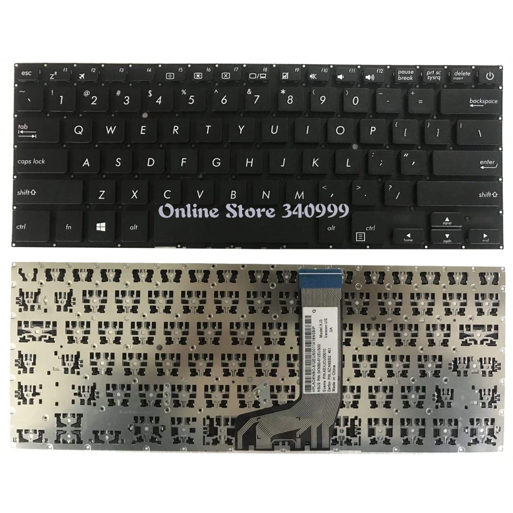 New Black English Laptop Keyboard For ASUS S4100 S4100U S4100UQ S4100UN S4100V S4100VN X411SC X411UV