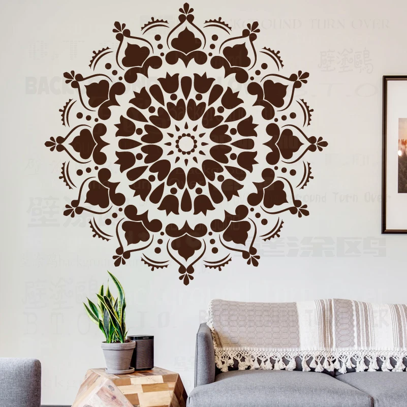 130cm - 170cm Stencil Mandala Extra Large For Painting Big Round Wall Floor Template Walls Patterns S068