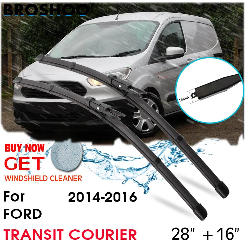 

Car Wiper Blade Front Window Windscreen Windshield Wipers Blades Auto Accessories For FORD Transit courier 28"+16" 2014-2016