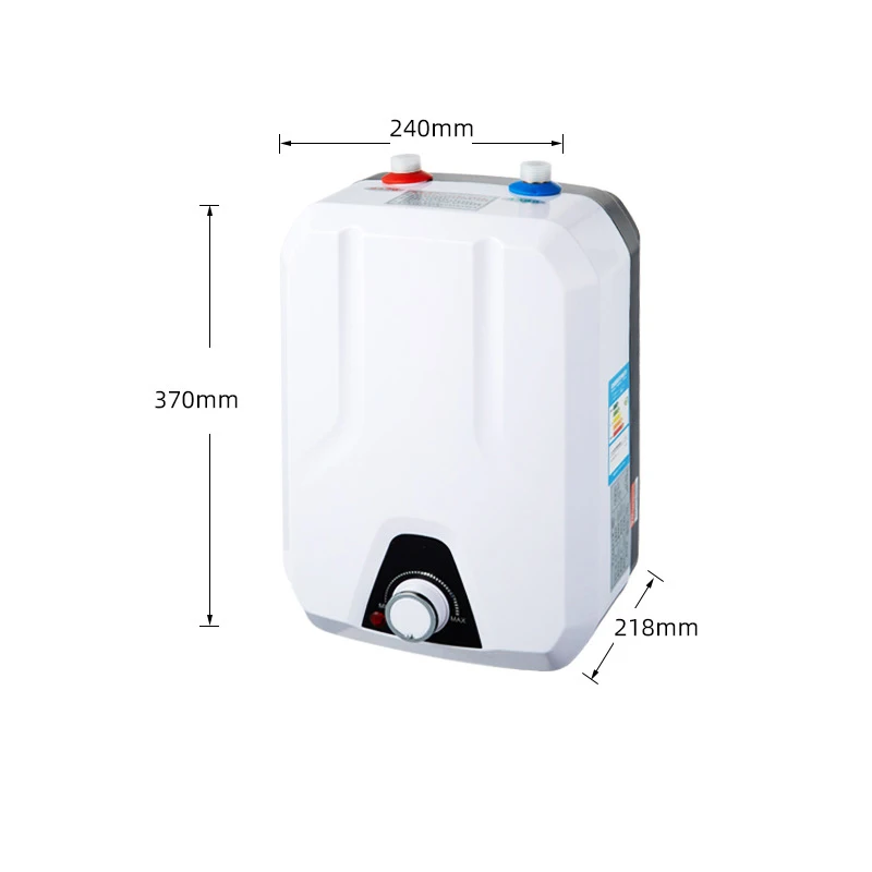 Chauffe-eau électrique instantané 8l, réservoir intérieur en acier inoxydable 220V, type de stockage, usage domestique, eau chaude