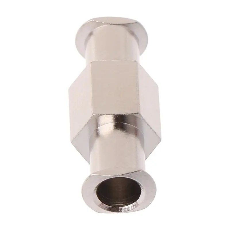 1pcs Luer Lock Adapter Coupler Nickel Plated Brass Female to Female Fittings Connector with 4mm Aperture U1JB