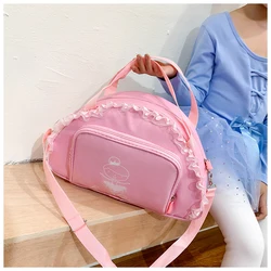 High Quality Ballerina Package Large Capacity Ballet Dance Bags For Kids Girl Purple Dancing Lace Tutu Bag