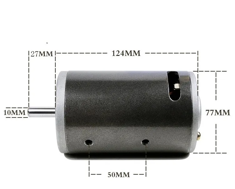 Permanent magnet DC motor 220V 350W double ball bearing high-speed bead lathe electric drill electric grinder table drill motor