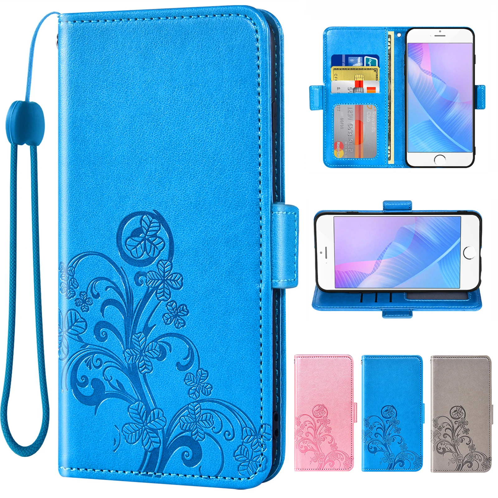 Flip Leather Wallet Cover For TCL Revvl 4 Revvl 4 Plus Revvl 5G Revvl  V plus 5G  Revvl4 Revvl4Plus Revvl5G Revvl Vplus5G Case