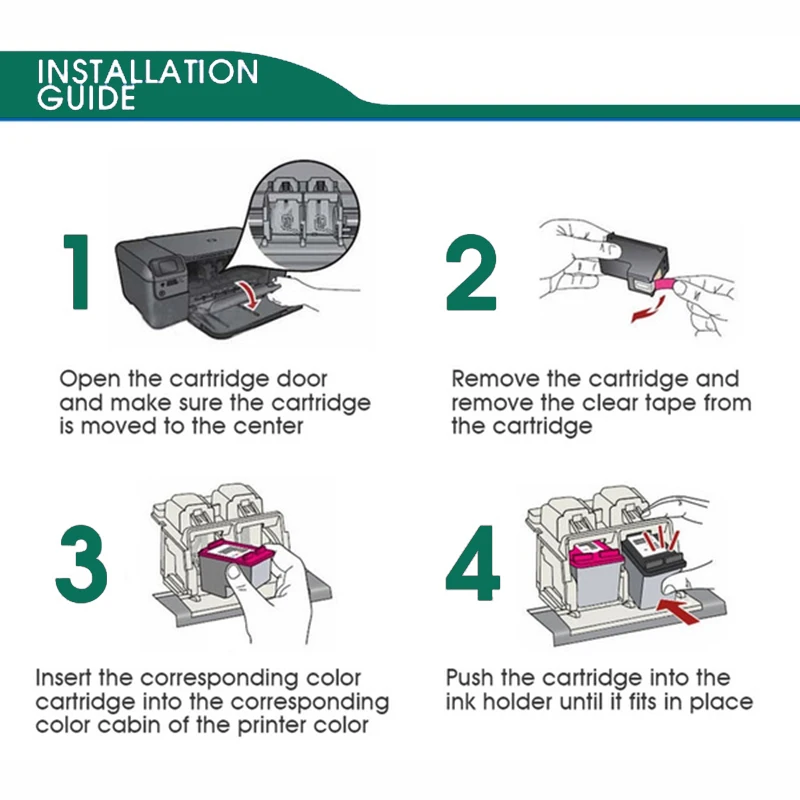 Imagem -06 - Cartucho de Tinta Remanufaturado para Impressora hp 302 302xl Deskjet 1110 2130 Hp302xl Envy 4520 Ns45 Officejet 3630 3639