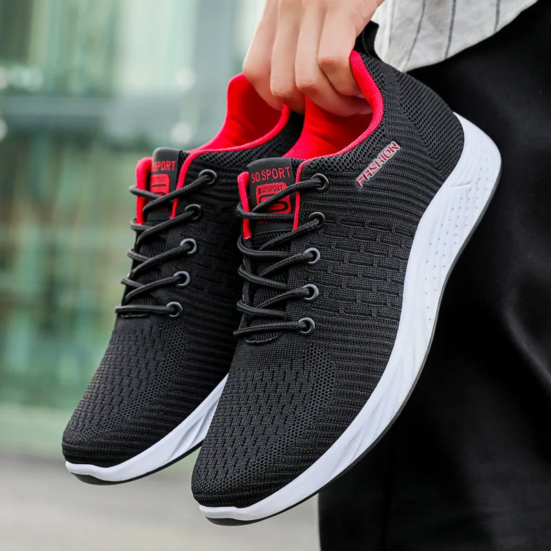 New Soft Sole Running Breathable Outdoor Sports Shoes Lightweight Sneakers For Men Comfortable Athletic Training Footwear