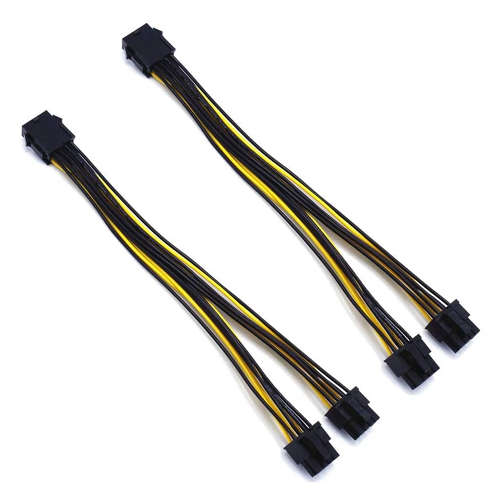 

8Pin to 2X 8 Pin (6+2) Power Splitter Cable for PCIE PCI Express Image Card Y - Splitter Extension Cable